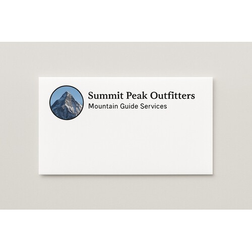 Number 6 3/4 size full color business envelopes with your own design