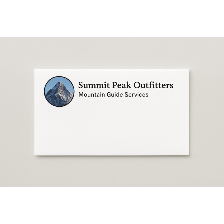 Number 6 3/4 size full color business envelopes with your own design