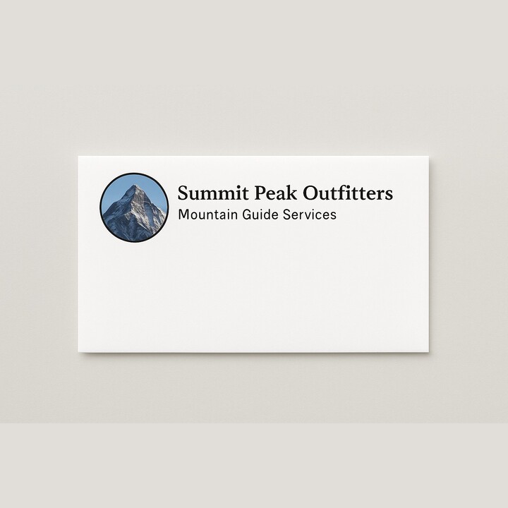 Number 6 3/4 size full color business envelopes with your own design