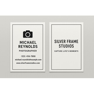 Custom business cards printed on heavy card stock with raised ink (black only) on both sides