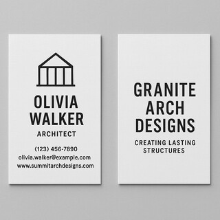 Create your own linen business cards with raised ink (black only) on both sides