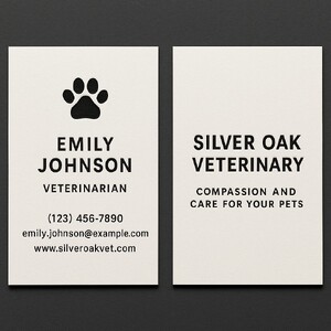 Create your own natural white linen business cards design with raised ink (black only) on both sides