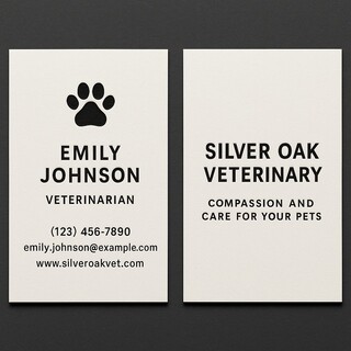 Create your own natural white linen business cards design with raised ink (black only) on both sides