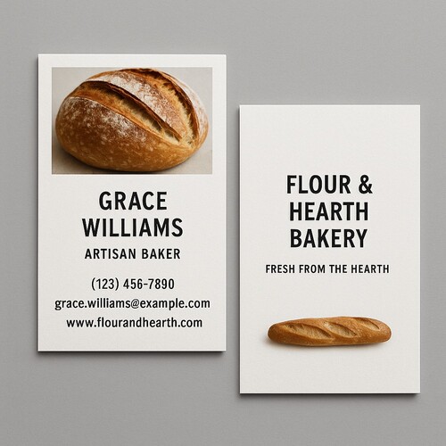 Two-Sided Business Cards Printed in Full Color on Premium Paper