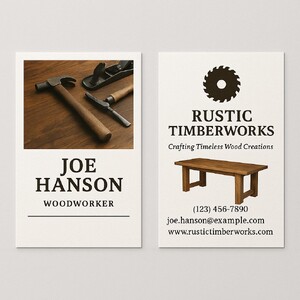 Business Cards Printed in Full Color on White Recycled Paper - 2-Sided
