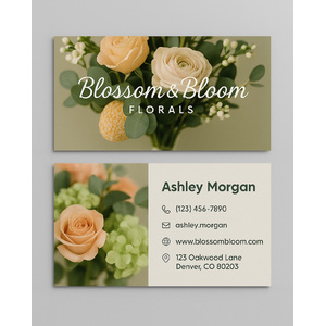 Make business cards online with my own pictures - 2-sided design
