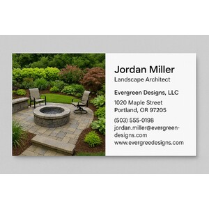 Business cards designed online and printed in CMYK