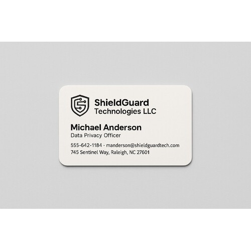 Custom business cards printed with only black ink