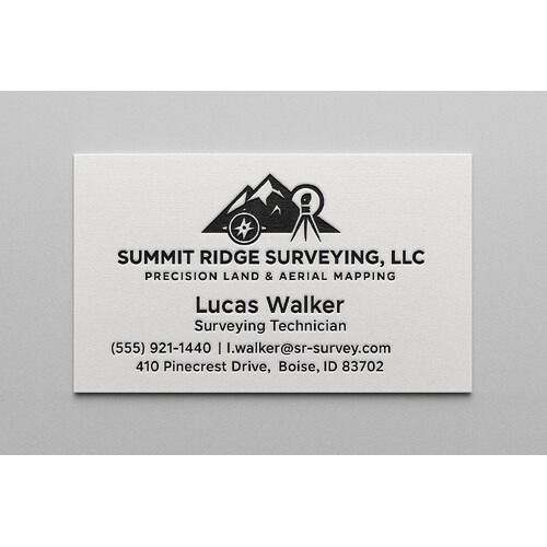 Custom business cards with black ink using thermography