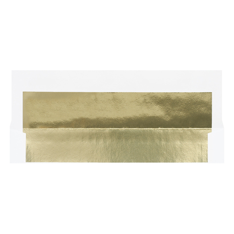 A picture of the gold foil lining for our greeting card envelopes