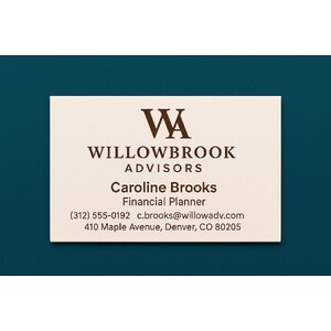 Custom business cards printed in 1 ink color