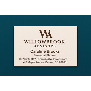 Custom business cards printed in 1 ink color