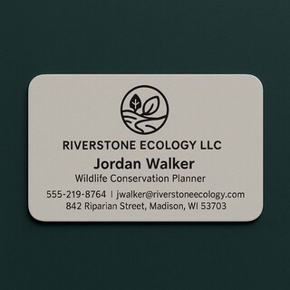 Custom printed business cards on gray linen stock with 1 ink color print