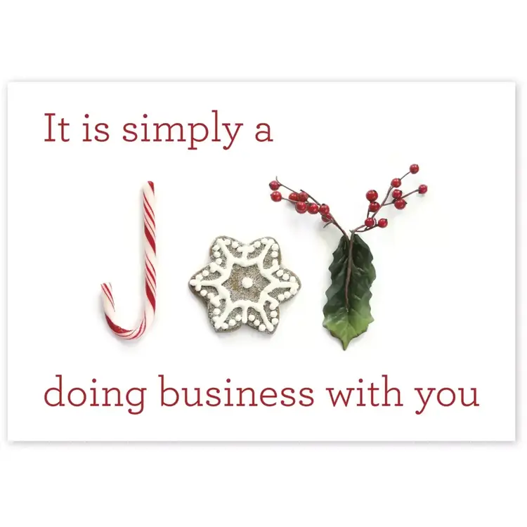 Holiday Greeting Cards - Simply a Joy Doing Business With You