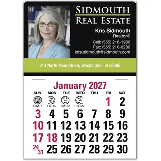 2027 Full Color Self Adhesive Calendars