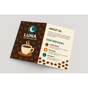 Create your own half-fold brochures online