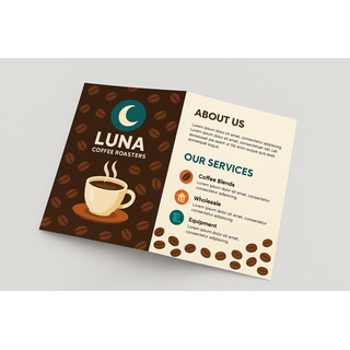Create your own half-fold brochures online