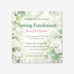 Business announcements designed online