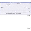 Custom business check with check on top