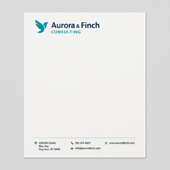 Design the perfect business letterhead on premium quality paper