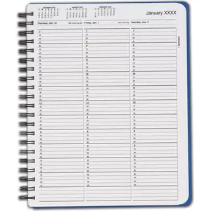TimeScan 1 Column Wirebound Appointment Book - 15 Min, 7am-6pm