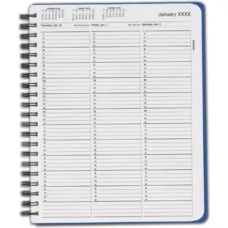 TimeScan 1 Column Wirebound Appointment Book - 15 Min, 7am-6pm