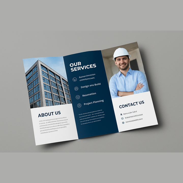Custom letter-size brochures online with a 3-panel z-fold (accordion style)