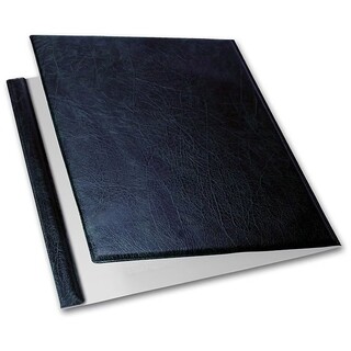 One Write Folding Check Binder, Blue Vinyl