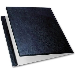 One Write Folding Check Binder, Blue Vinyl