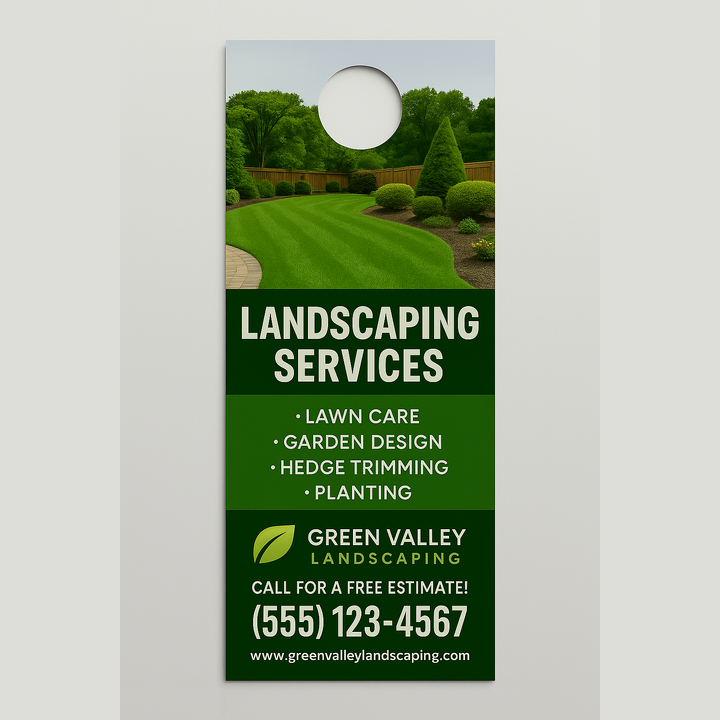 Design your door hangers online in minutes.