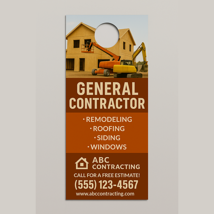 Design your small business door hangers online in minutes.