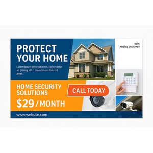 Create 6 1/2" x 12" Business EDDM Postcards Online