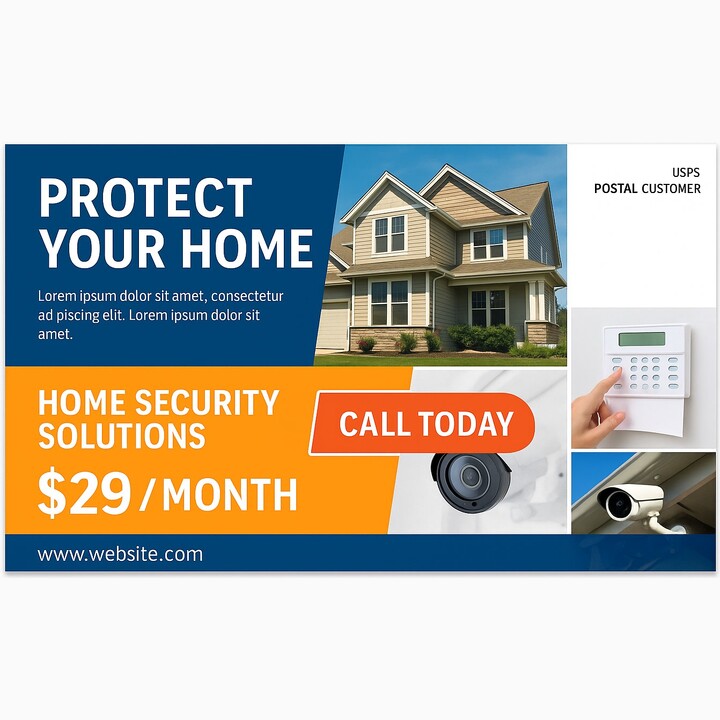 Create 6 1/2" x 12" Business EDDM Postcards Online