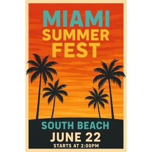 Vertical medium size posters for events and business promotions