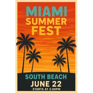 Vertical medium size posters for events and business promotions