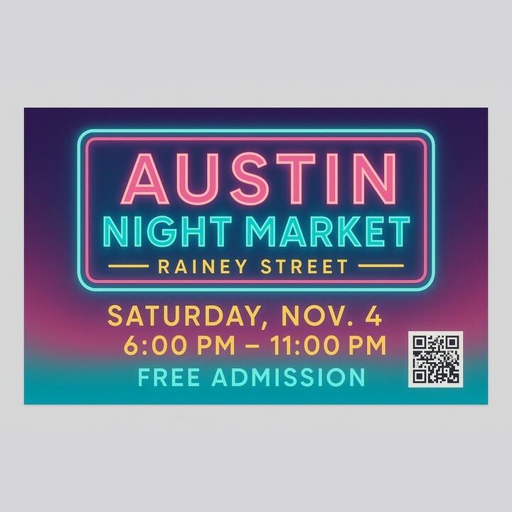 Custom printed 18" x 12" event or business promotion poster