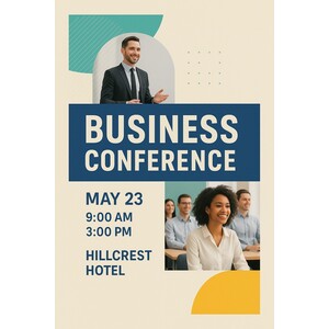 Custom printed 13" x 19" poster for events and business promo