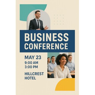 Custom printed 13" x 19" poster for events and business promo