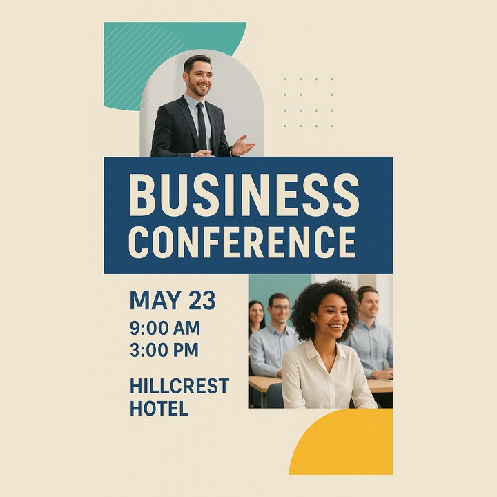Custom printed 13" x 19" poster for events and business promo