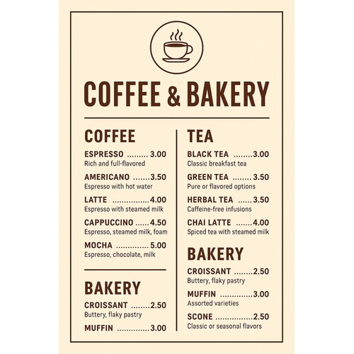Custom 18" x 24" vertical business poster printed in full color used for business or retail event promotion.