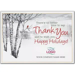 Perfect View Logo Card featuring a bird theme design with a custom printed company logo