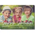 Say It with Style Holiday Photo Card template showing a custom area for a full-color company or staff photograph