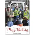 Just Like That Christmas Photo Card template showing the full-color area for custom picture printing