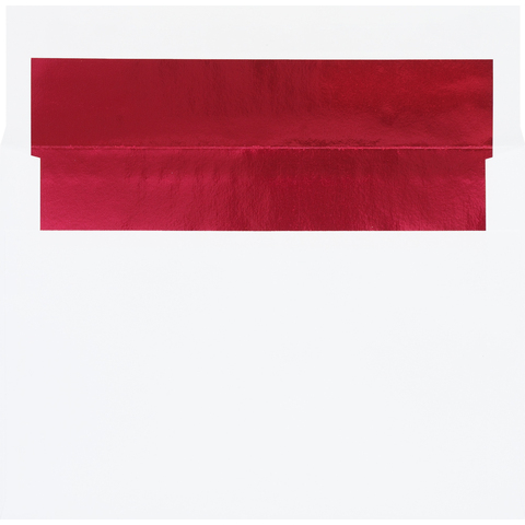 Premium red foil-lined envelopes included with the your Christmas Photo Card orders
