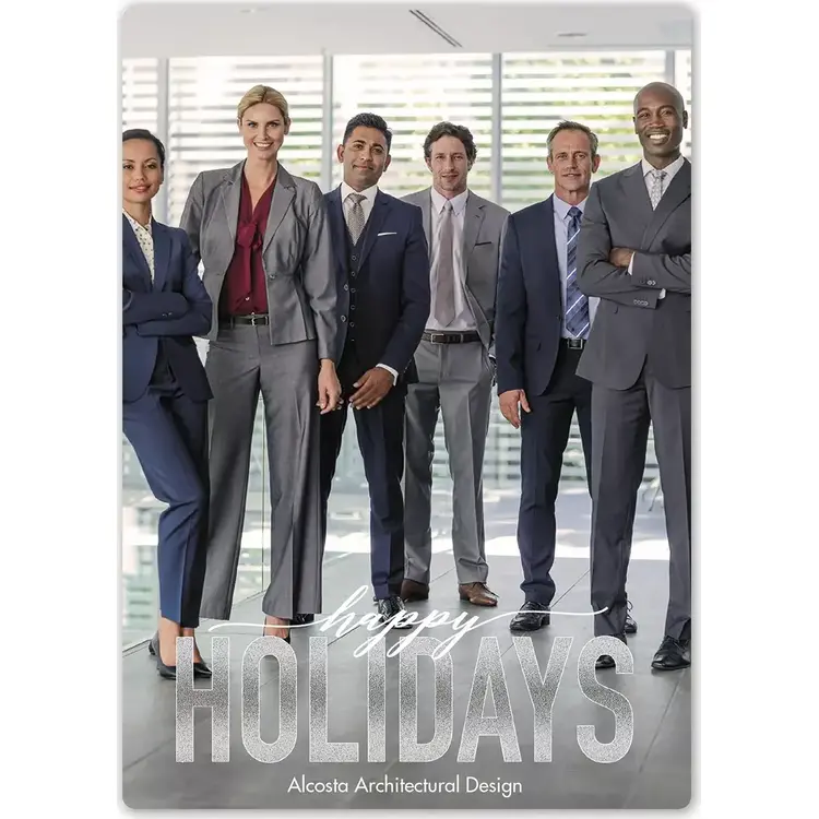 Holiday Photo Card - Happy Days design template ready for a custom picture upload