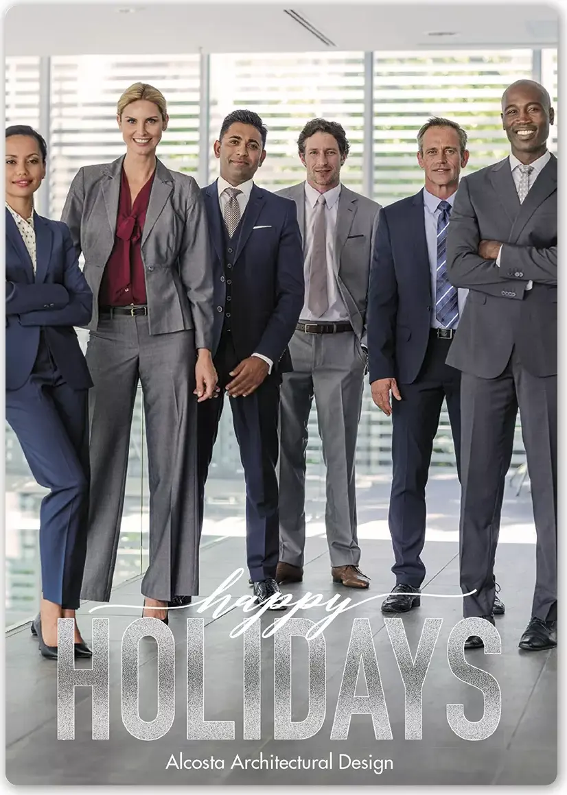 Holiday Photo Card - Happy Days design template ready for a custom picture upload