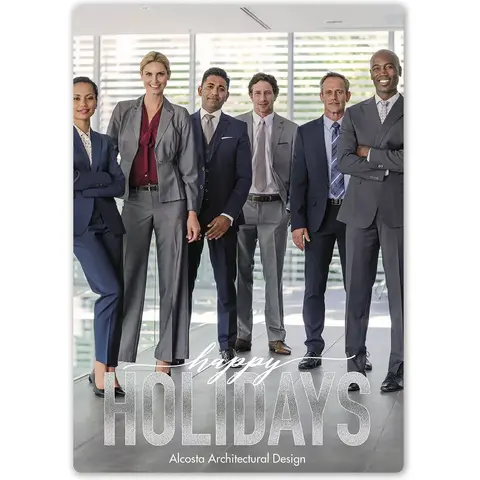 Holiday Photo Card - Happy Days design template ready for a custom picture upload