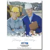 Holiday Photo Card - Off the Script template showing the custom photo area and full-color corporate logo placement