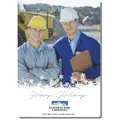 Holiday Photo Card - Off the Script template showing the custom photo area and full-color corporate logo placement