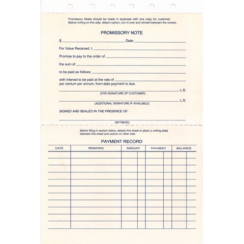 Duplicate and Triplicate Carbon Copy Sales & Service Invoices